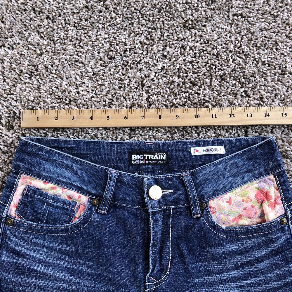 Vintage Big Train Japan Osaka Cropped Jean (28x23) Embroidered Made In Japan Y2K - Picture 8 of 10